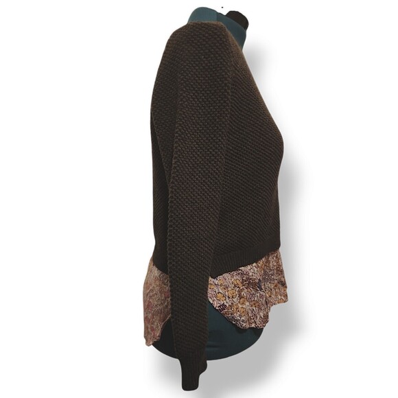 J.Crew Women Top Sweater Blouse Prairie Core Tunic Crew Neck Size S Gray… - Picture 4 of 6